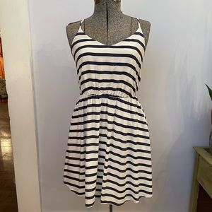 LC Lauren Conrad Blue striped Summer Dress - Size 8